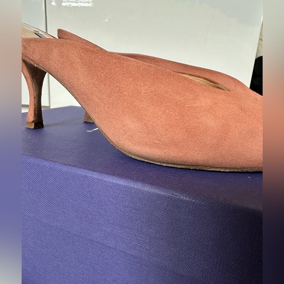 Stuart Weitzman Suede Mules Size 7 - Picture 5 of 7
